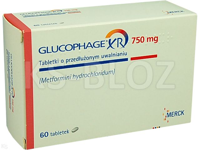 Glucophage XR interakcje ulotka tabletki o przedłużonym uwalnianiu 750 mg 60 tabl. | 4 blist.po 15szt.