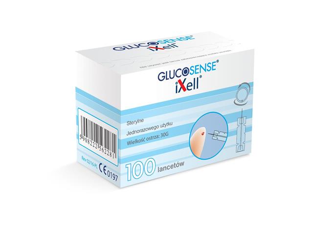 Glucosense Ixell Lancety interakcje ulotka   100 szt.