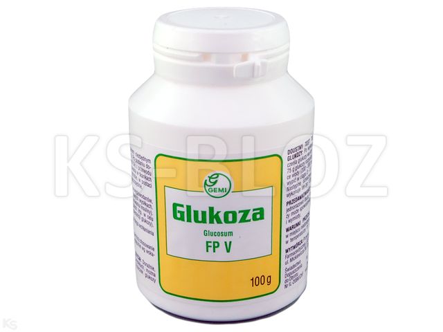 Glucosum Anhydricum interakcje ulotka substancja  100 g