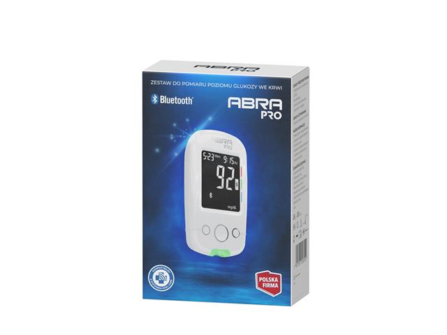 Glukometr ABRA PRO ( biały ) ZESTAW z paskami interakcje ulotka zestaw - 1 zest.