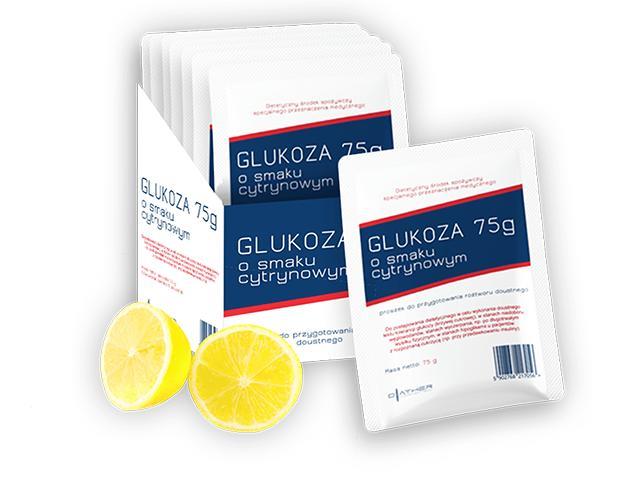 Glukoza Diather o smaku cytrynowym interakcje ulotka proszek do sporządzania roztworu doustnego  75 g