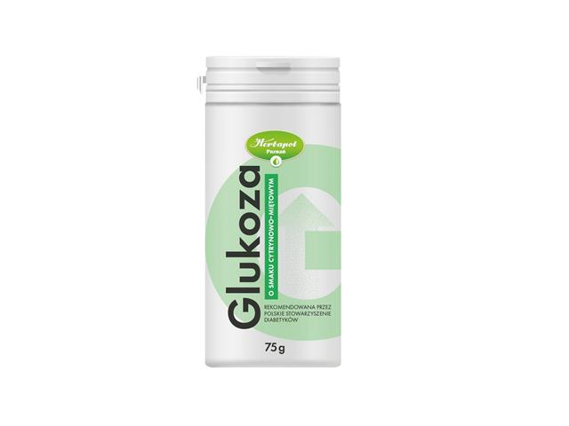 Glukoza o smaku cytrynowo-miętowym interakcje ulotka proszek  75 g