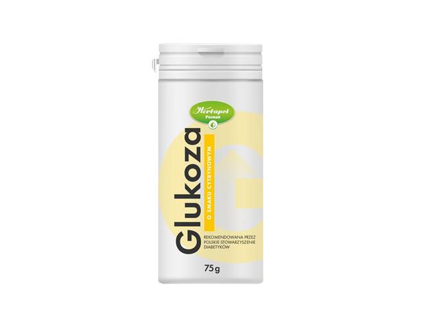 Glukoza o smaku cytrynowym interakcje ulotka proszek - 75 g