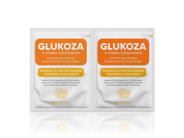 Glukoza o smaku cytrynowym interakcje ulotka proszek do sporządzania roztworu doustnego - 37,5 g
