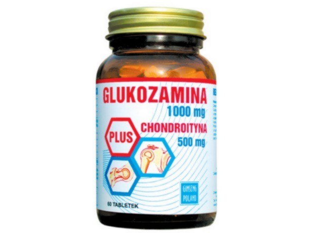 Glukozamina 1000 mg + Chondroityna 500 mg interakcje ulotka tabletki  60 tabl.