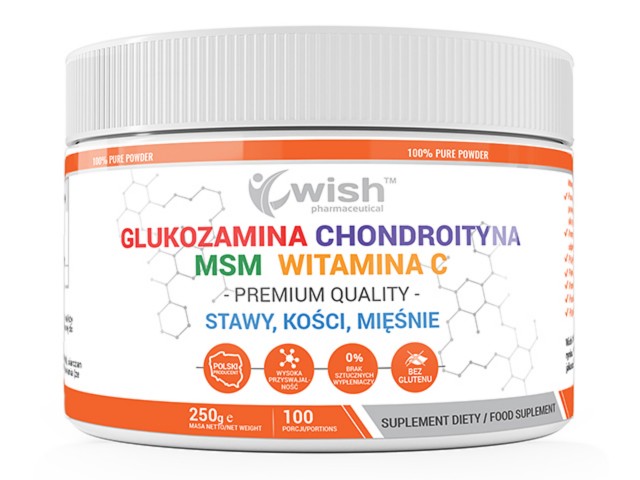 Glukozamina+ Chondroityna+MSM+Witamina C interakcje ulotka proszek  250 g