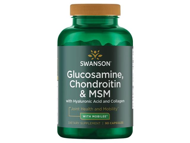 Glukozamina Chondroityna MSM z kwasem hialuronowym i kolagenem interakcje ulotka kapsułki  90 kaps.