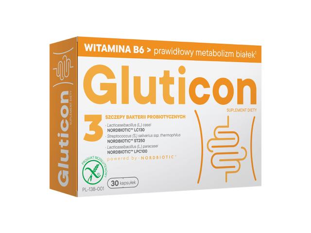Gluticon interakcje ulotka kapsułki twarde 30 kaps.