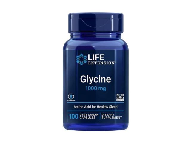 Glycine 1000 mg interakcje ulotka kapsułki wegetariańskie - 100 kaps.