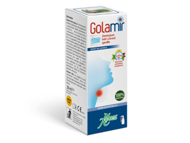 Golamir 2act Spray do gardła interakcje ulotka spray  30 ml