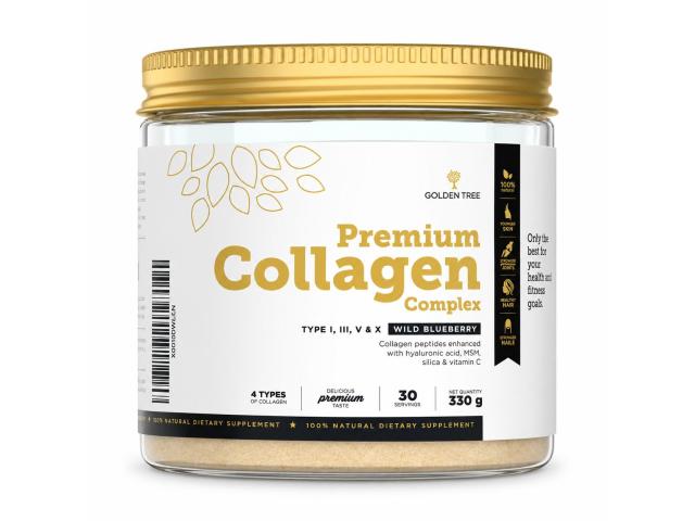 Golden Tree Premium Collagen Complex interakcje ulotka proszek 330 g