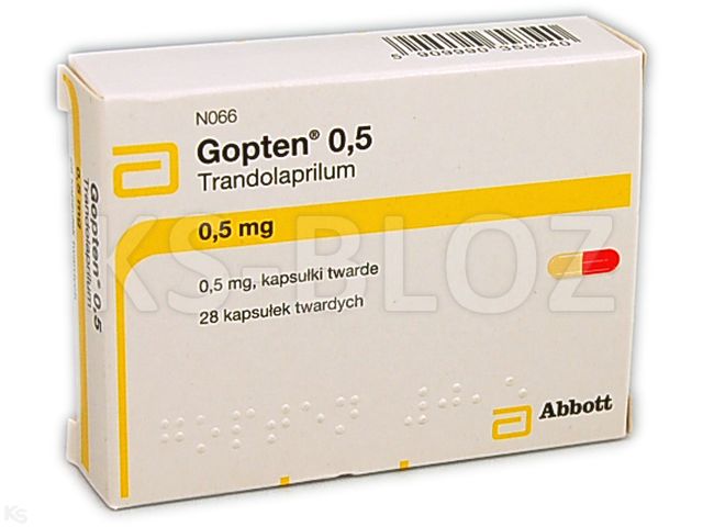 Gopten 0,5 interakcje ulotka kapsułki twarde 500 mcg 28 kaps.