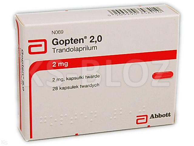 Gopten 2,0 interakcje ulotka kapsułki twarde 2 mg 28 kaps.