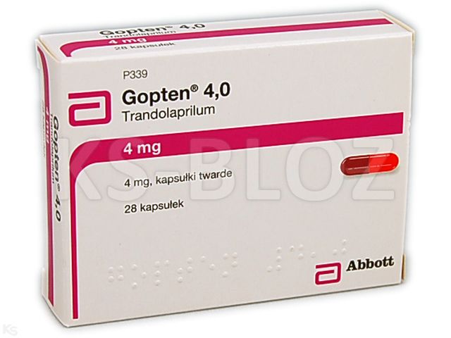 Gopten 4,0 interakcje ulotka kapsułki twarde 4 mg 28 kaps.