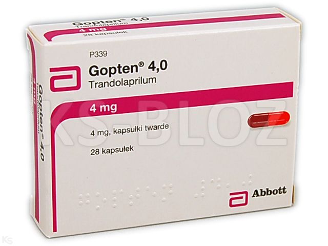 Gopten 4,0 interakcje ulotka kapsułki twarde 4 mg 