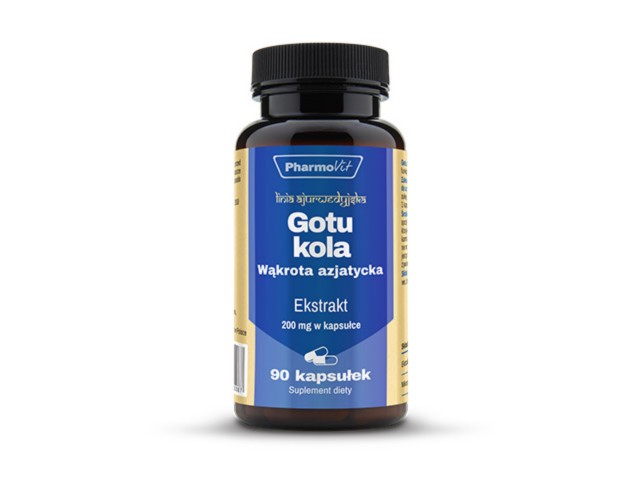 Gotu Kola Wąkrota Azjatycka interakcje ulotka kapsułki - 90 kaps.