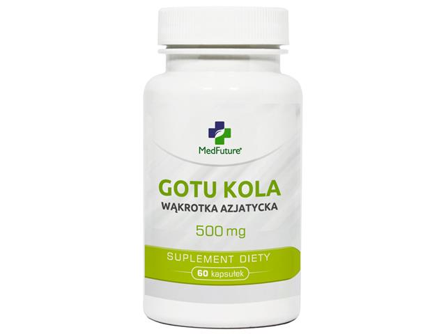 Gotu Kola Wąkrotka Azjatycka 500 mg interakcje ulotka kapsułki - 60 kaps.