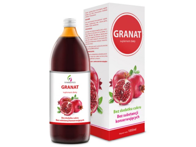 Granat interakcje ulotka sok - 1 l (but. ze szkła)