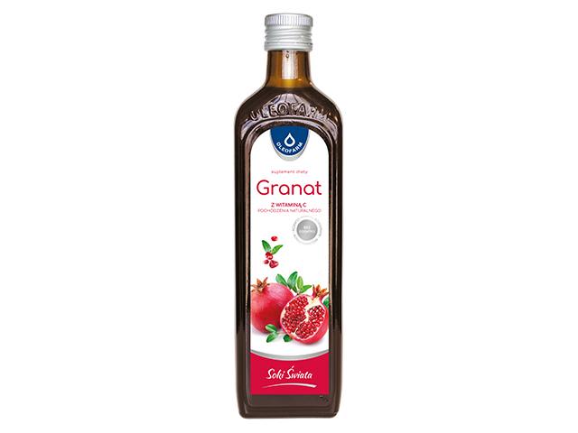 Granat z witaminą C pochodzenia naturalnego interakcje ulotka płyn  490 ml