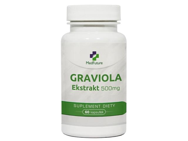 Graviola Ekstrakt 500 mg interakcje ulotka kapsułki  60 kaps.