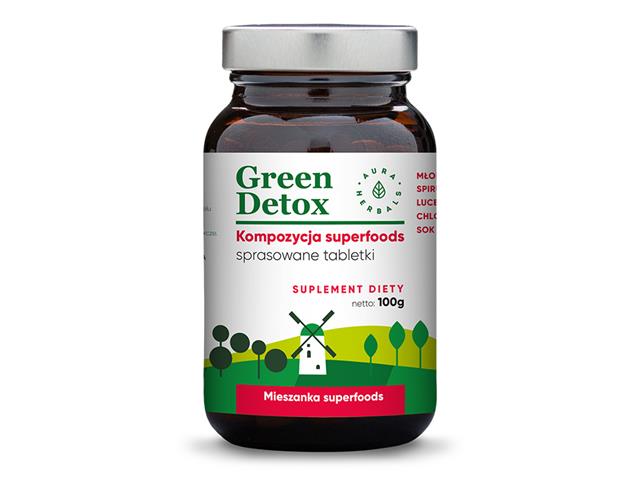 Green Detox interakcje ulotka tabletki  100 g