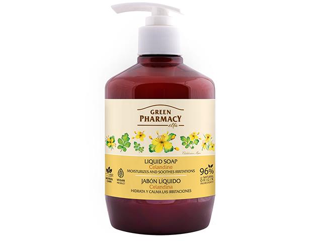 GREEN PHARMACY Mydło w płynie Jaskółcze ziele interakcje ulotka mydło płynne  460 ml