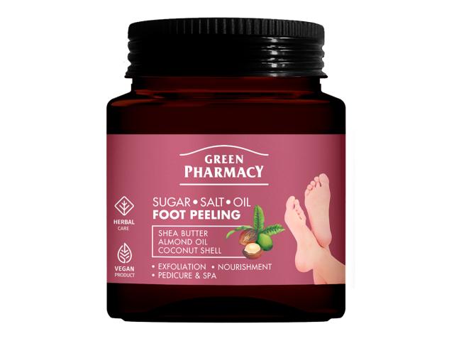 Green Pharmacy Peeling cukrowo - solny do stóp olejowy interakcje ulotka peeling  300 ml