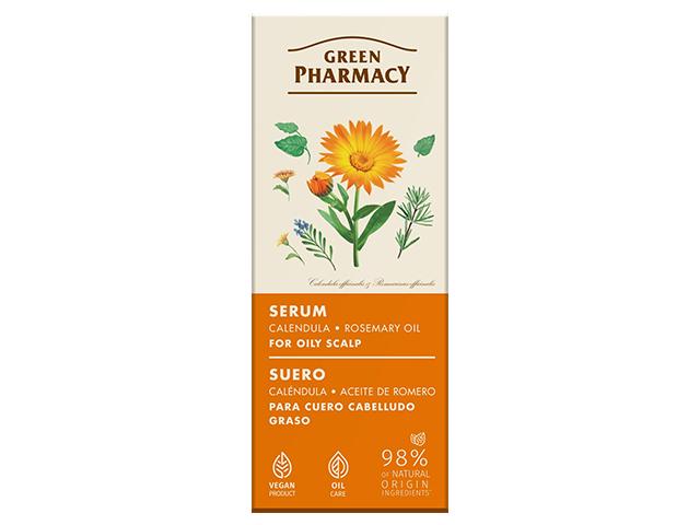Green Pharmacy Serum do przetłuszczającej się skóry głowy nagietek i olej rozmarynowy interakcje ulotka serum - 100 ml