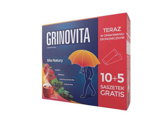 Grinovita interakcje ulotka proszek do rozpuszczenia - 10 sasz. (+ 5 saszetek gratis)