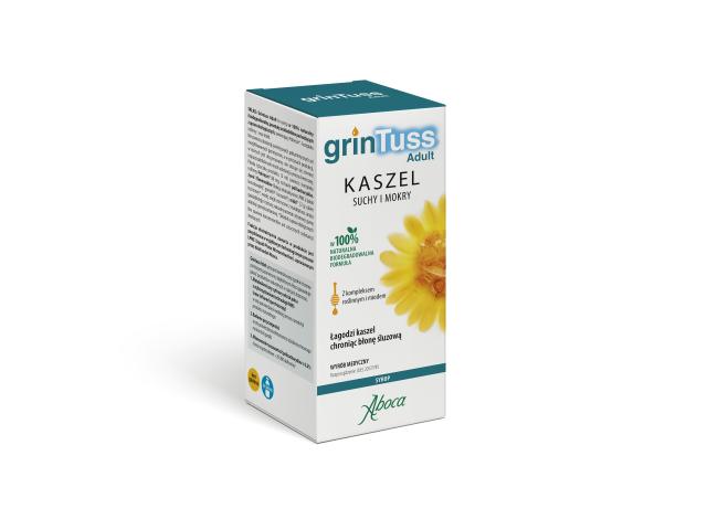 Grintuss Adult interakcje ulotka syrop - 180 g