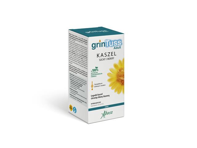 Grintuss Adult interakcje ulotka syrop  128 g