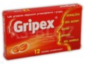 Gripex interakcje ulotka tabletki powlekane 325mg+30mg+10mg 12 tabl.