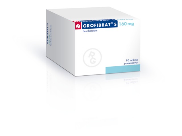 Grofibrat S interakcje ulotka tabletki powlekane 160 mg 90 tabl.