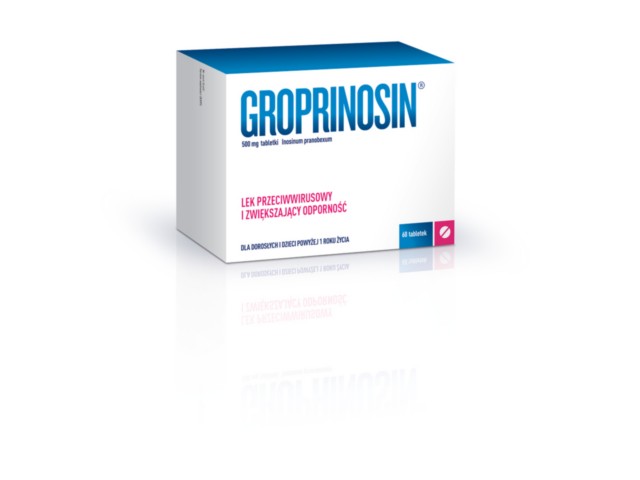 Groprinosin interakcje ulotka tabletki 500 mg 60 tabl.