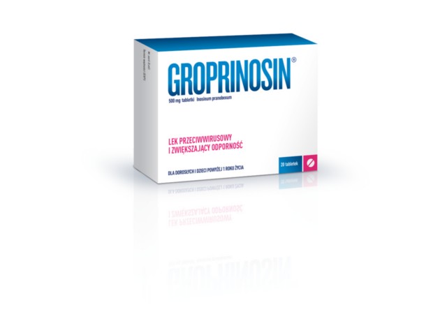 Groprinosin interakcje ulotka tabletki 500 mg 20 tabl.