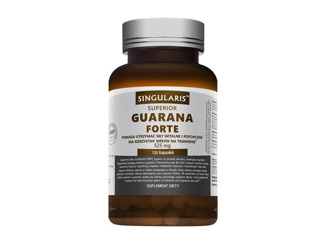 Guarana Forte Singularis Superior interakcje ulotka kapsułki żelatynowe  120 kaps.