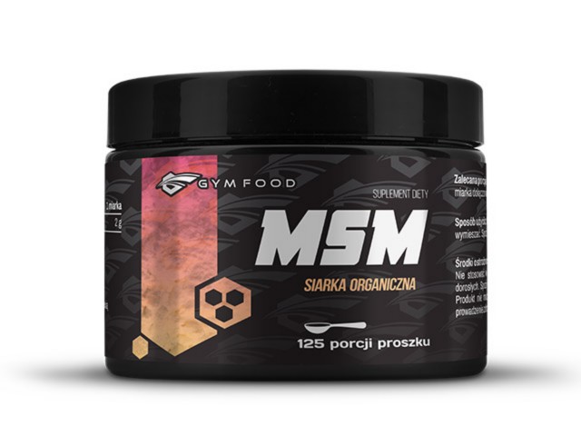 Gym Food MSM interakcje ulotka proszek - 250 g