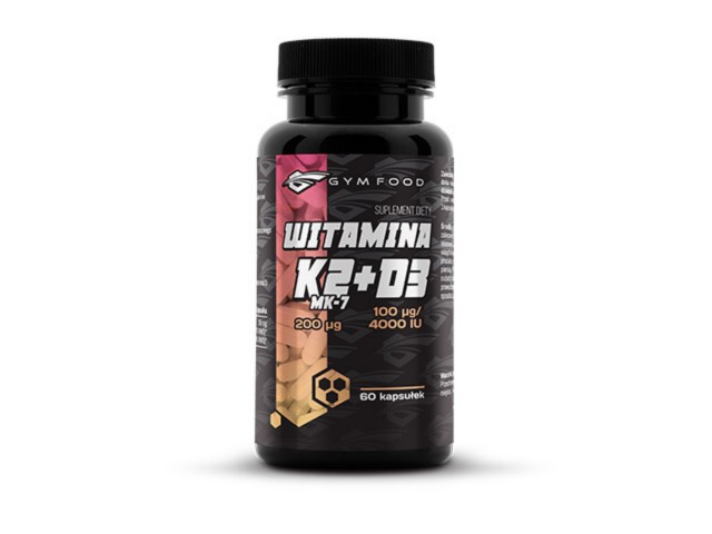 Gym Food Witamina K2 MK7 + D3 interakcje ulotka kapsułki - 60 kaps.