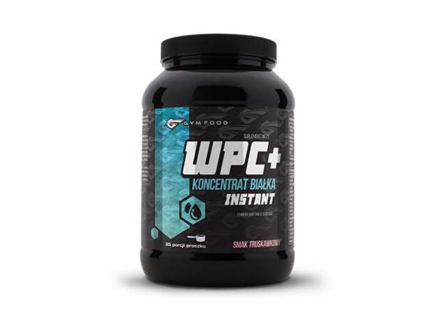 Gym Food WPC+ Koncentrat Białka Instant smak truskawkowy interakcje ulotka proszek - 750 g
