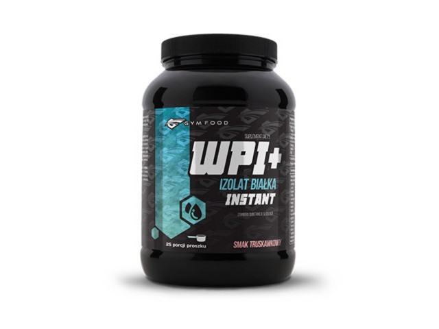 Gym Food WPI+ Izolat Białka Instant smak truskawkowy interakcje ulotka proszek - 750 g