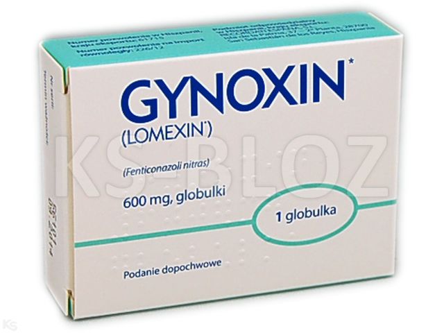 Gynoxin interakcje ulotka globulki dopochwowe 600 mg 1 szt.