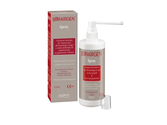 Hairgen Spray interakcje ulotka spray  125 ml