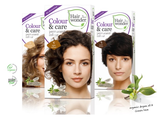 HAIRWONDER COLOUR&CARE Medium Golden Blond 7.3 interakcje ulotka farba do włosów  100 ml