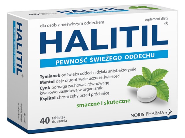 Halitil interakcje ulotka tabletki do ssania  40 tabl.