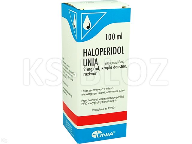 Haloperidol Unia interakcje ulotka krople doustne, roztwór 2 mg/ml 100 ml