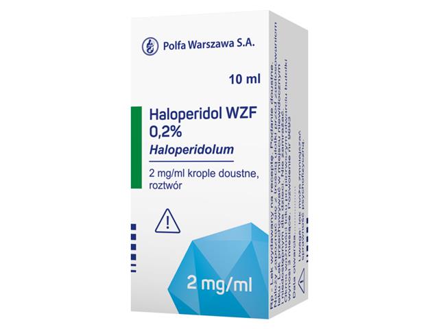 Haloperidol WZF 0,2% interakcje ulotka krople doustne, roztwór 2 mg/ml 10 ml