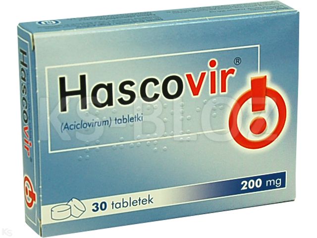 Hascovir interakcje ulotka tabletki 200 mg 30 tabl. | 2 blist.po 15 szt.