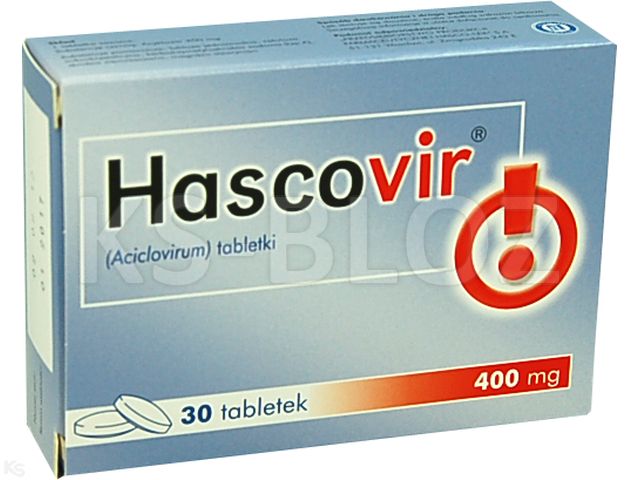 Hascovir interakcje ulotka tabletki 400 mg 30 tabl. | 2 blist.po 15 szt.