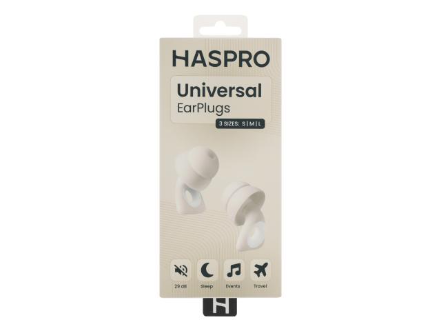 Haspro Universal Zatyczki do uszu silikonowe sand interakcje ulotka zatyczki - 2 szt. (para)