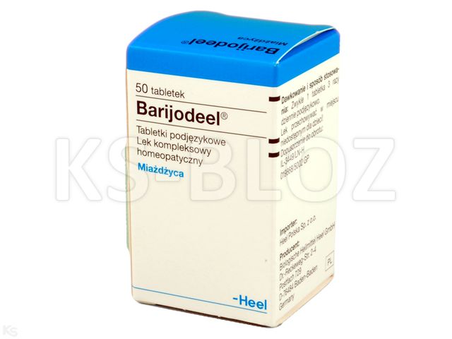 HEEL Barijodeel interakcje ulotka tabletki - 50 tabl. (poj.)
